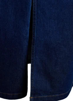 FLASH - Midi-Jeansrock mit vorderem Schlitz