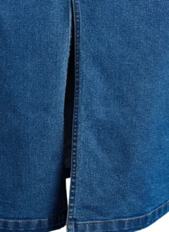 FLASH - Midi-Jeansrock mit vorderem Schlitz