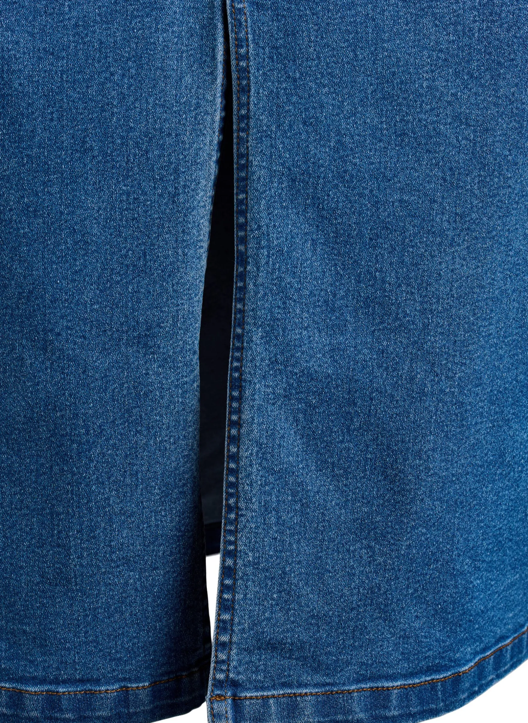 FLASH - Midi-Jeansrock mit vorderem Schlitz