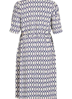 FLASH - Midikleid mit Print und Bindegürtel