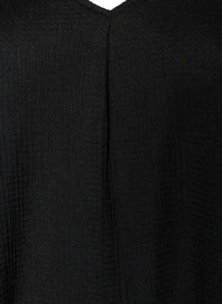 FLASH - Midikleid mit V-Ausschnitt und Struktur