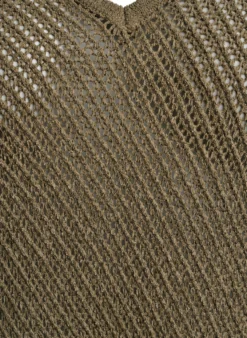 FLASH - Ärmelloser Stricktop mit V-Ausschnitt