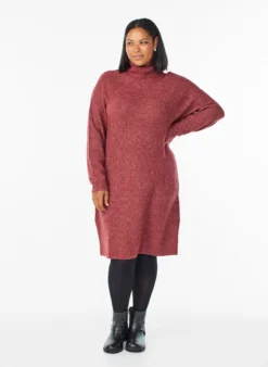 FLASH - Strickkleid mit Rollkragen