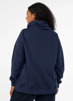 FLASH - Sweatshirt mit Stehkragen und Taschen