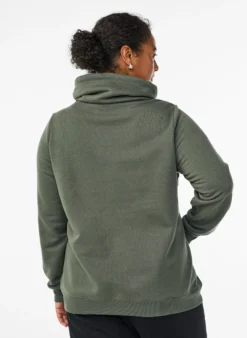 FLASH - Sweatshirt mit Stehkragen und Taschen