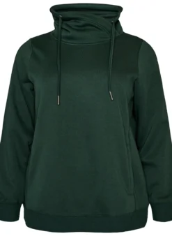 FLASH - Sweatshirt mit Stehkragen und Taschen