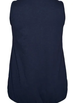 FLASH - Tanktop aus Bio-Baumwolle mit V-Ausschnitt und Knöpfen