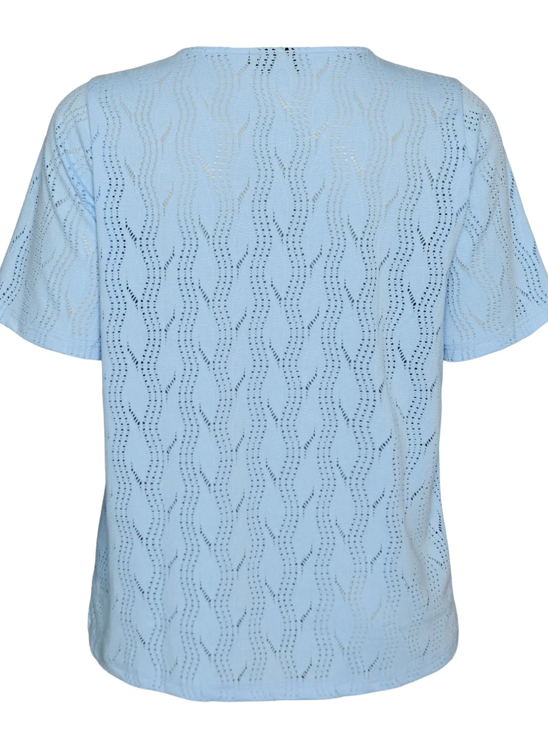 FLASH - T-Shirt aus Jersey mit Lochstickerei
