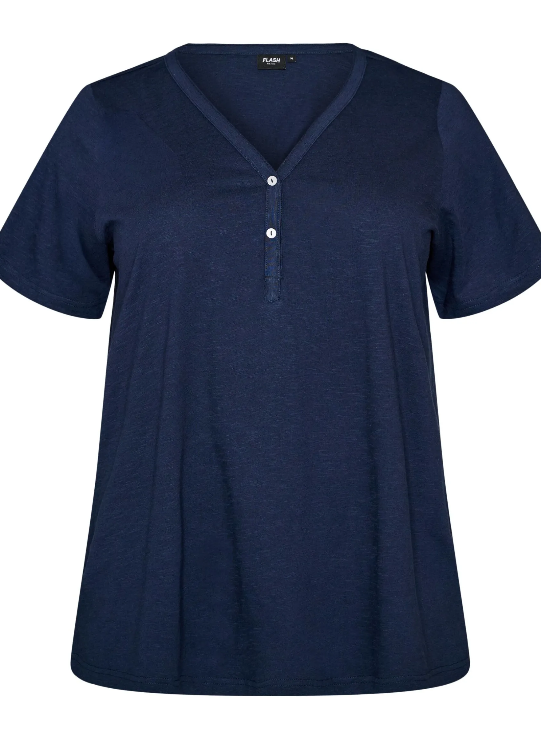 FLASH - T-Shirt mit Knopfleiste