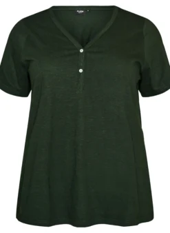 FLASH - T-Shirt mit Knopfleiste