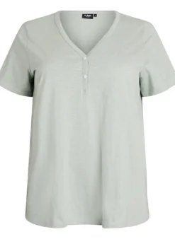 FLASH - T-Shirt mit Knopfleiste