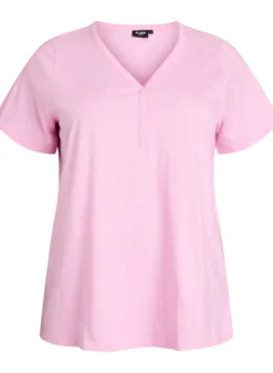 FLASH - T-Shirt mit Knopfleiste
