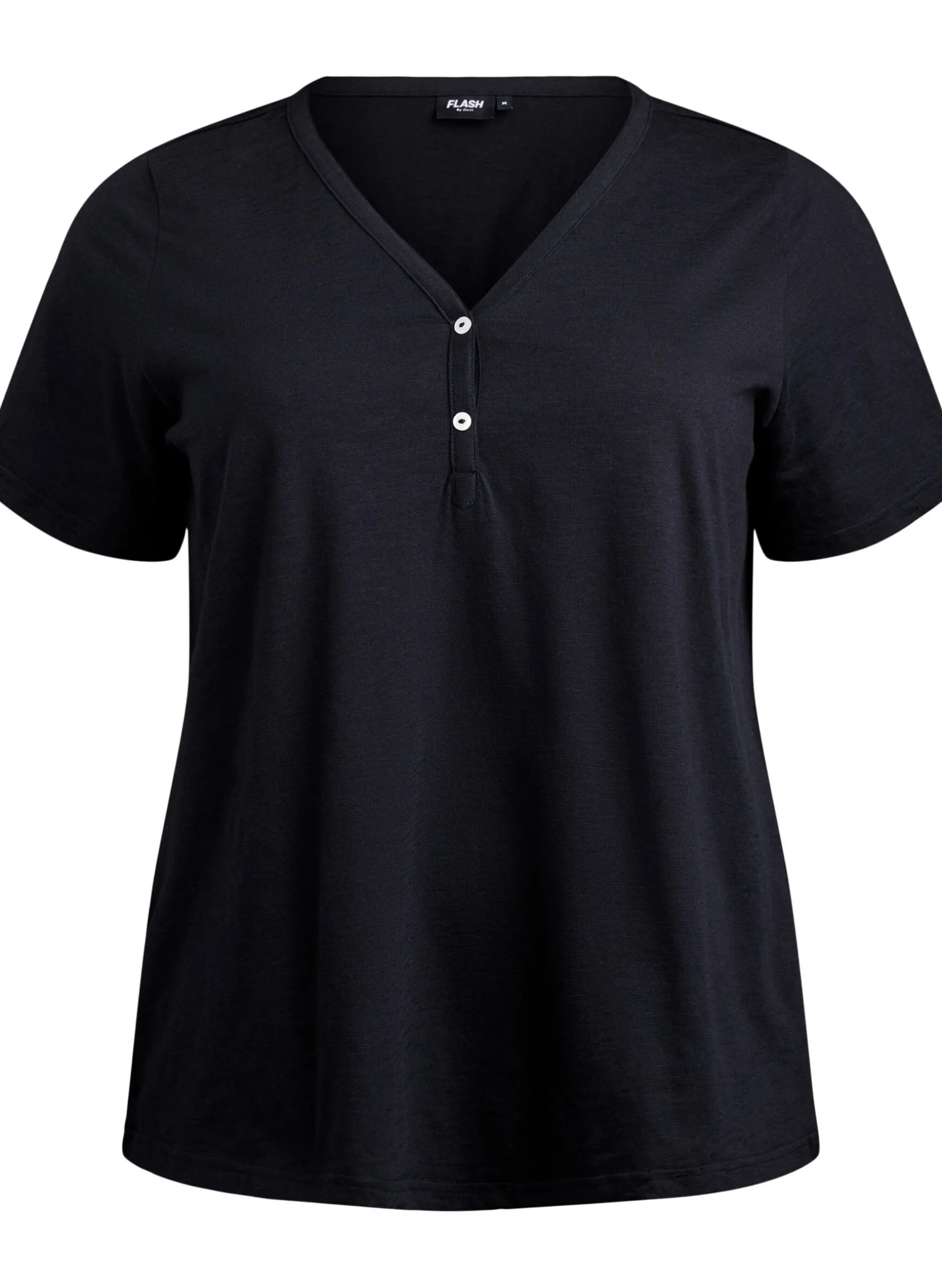 FLASH - T-Shirt mit Knopfleiste