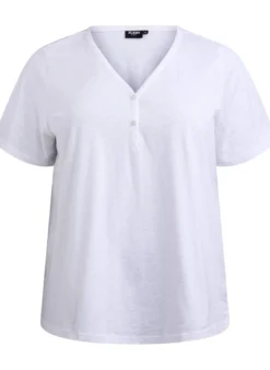 FLASH - T-Shirt mit Knopfleiste