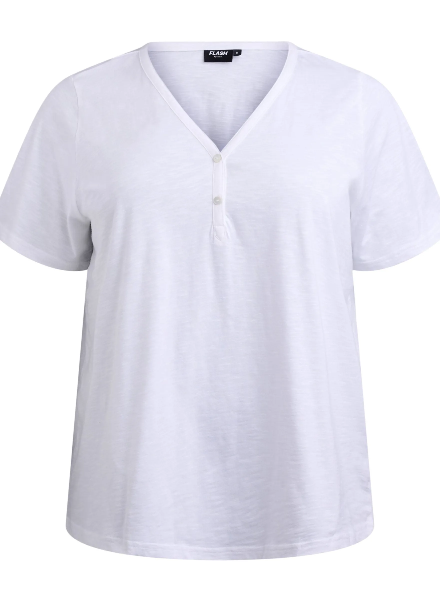 FLASH - T-Shirt mit Knopfleiste