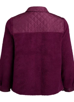 Fleecejacke mit gesteppten Details