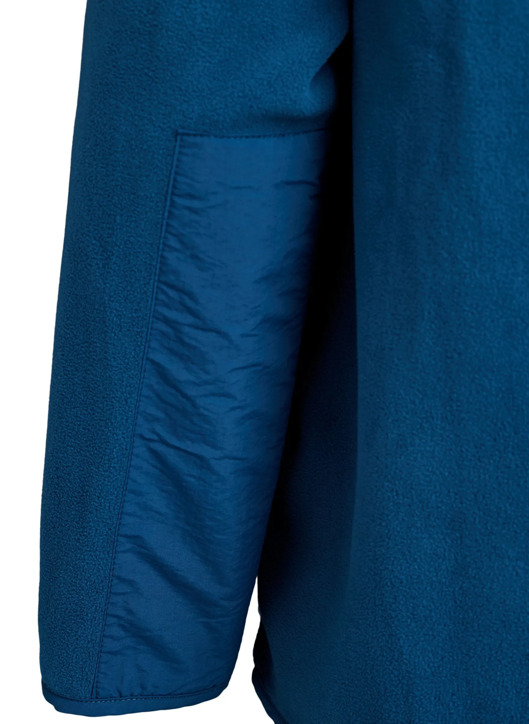 Fleecejacke mit hohem Kragen und Taschen