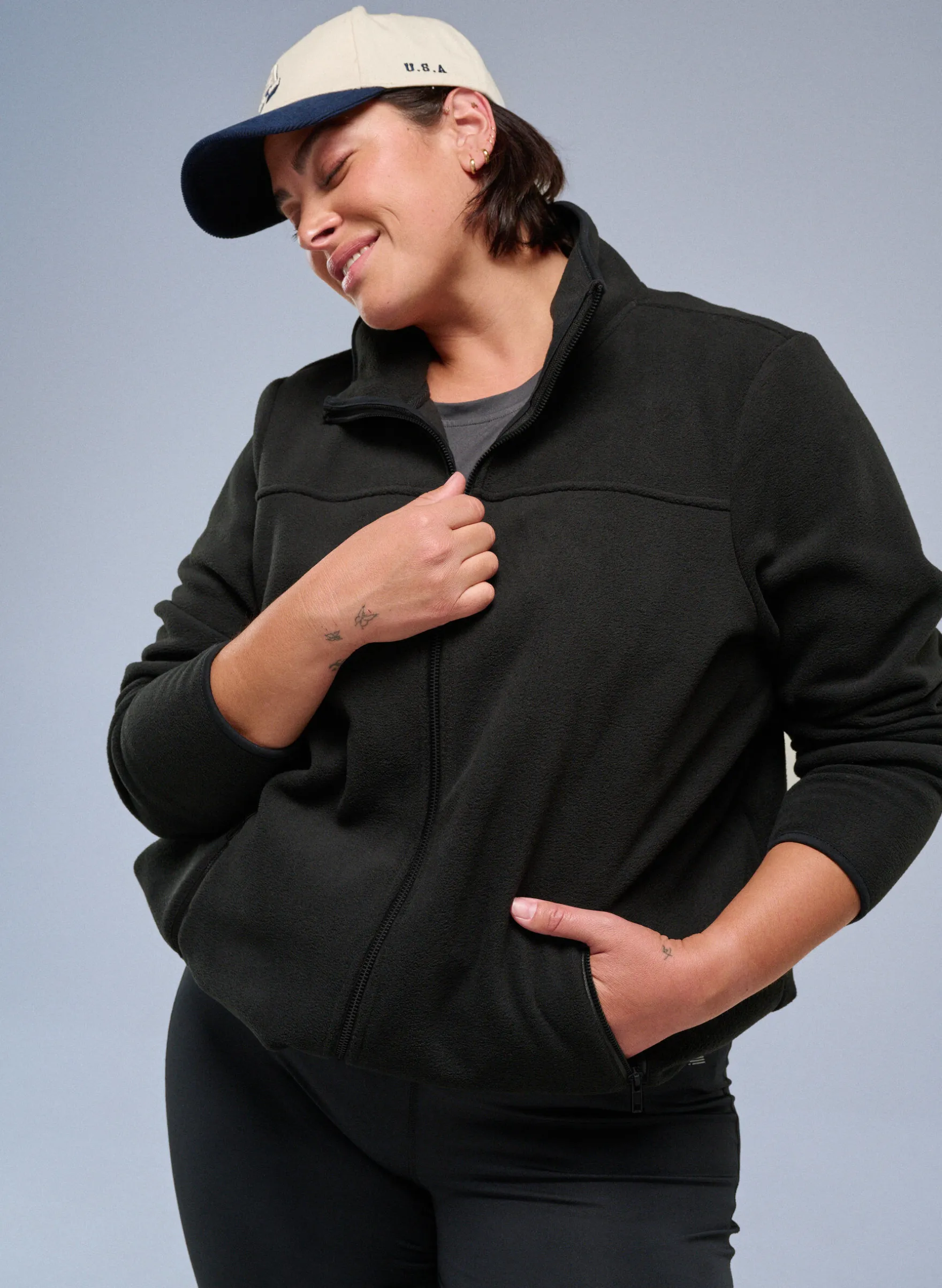 Fleecejacke mit Taschen