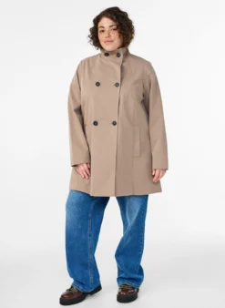Frühlingsjacke aus wasserabweisendem Material mit A-Linie
