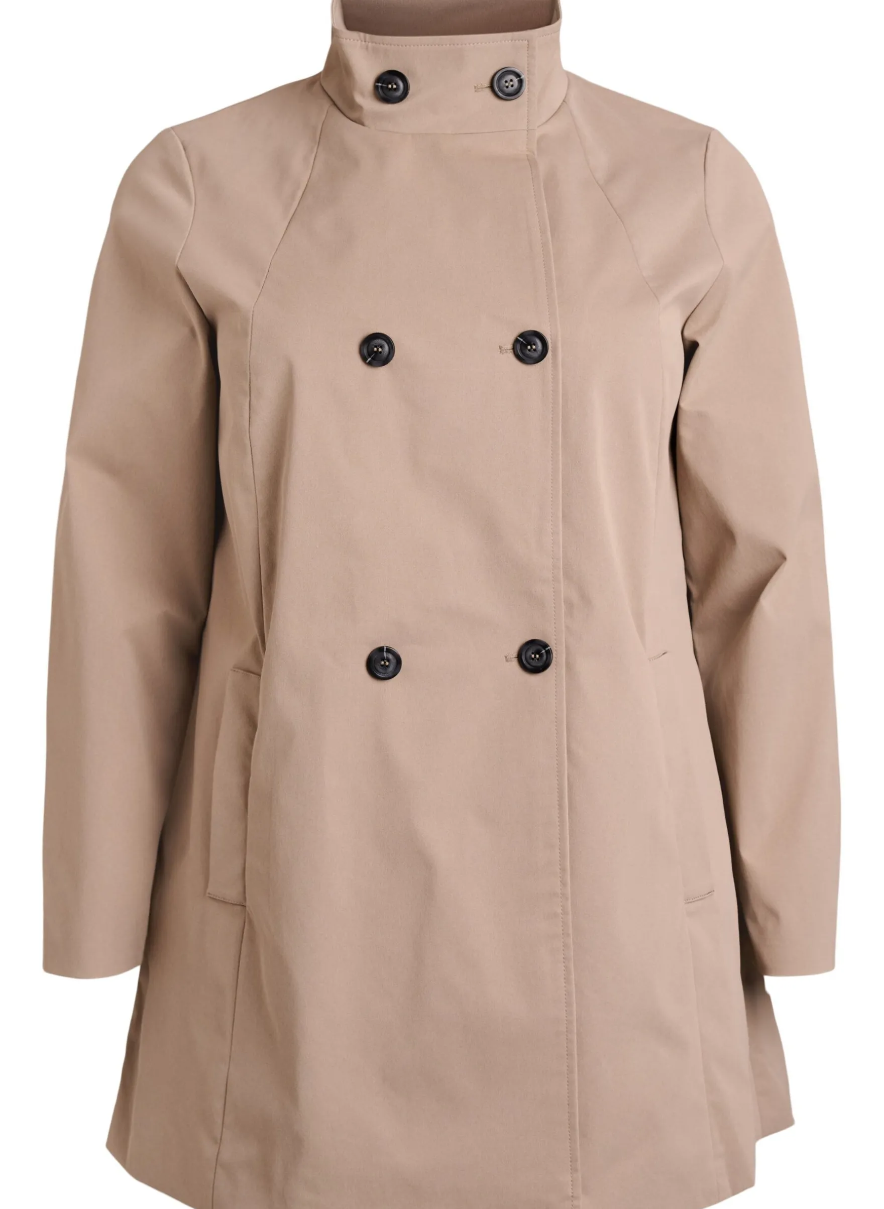 Frühlingsjacke aus wasserabweisendem Material mit A-Linie