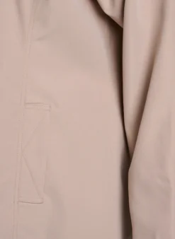Frühlingsjacke mit Kragen aus Wildlederimitat und verdeckter Knopfleiste