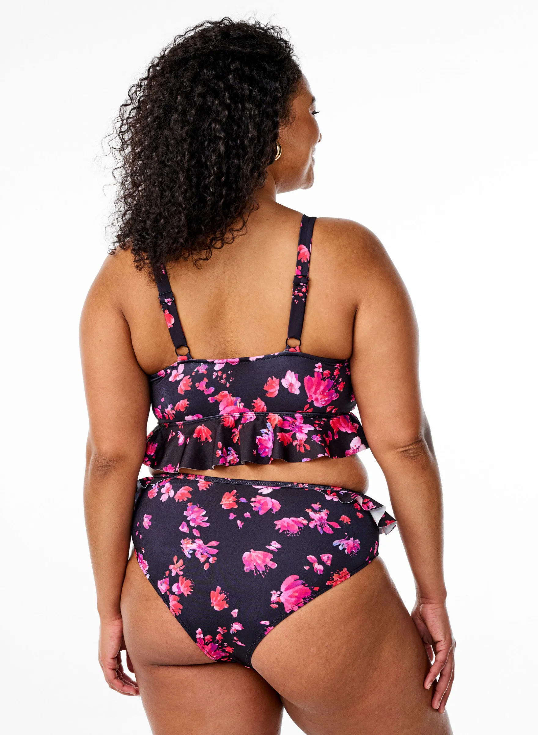 Geblümte Bikinihose im Brasilianischen Schnitt