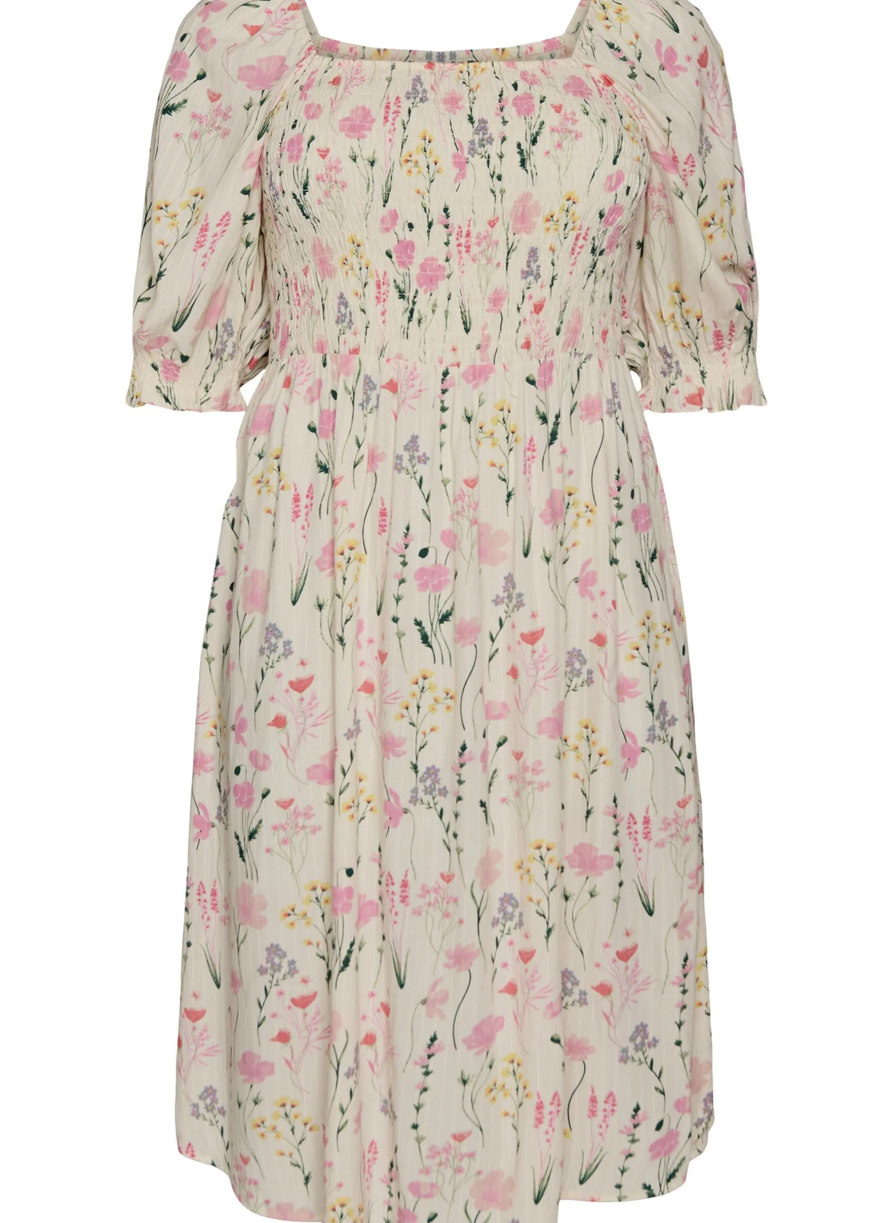Geblümtes Sommerkleid aus Viskose