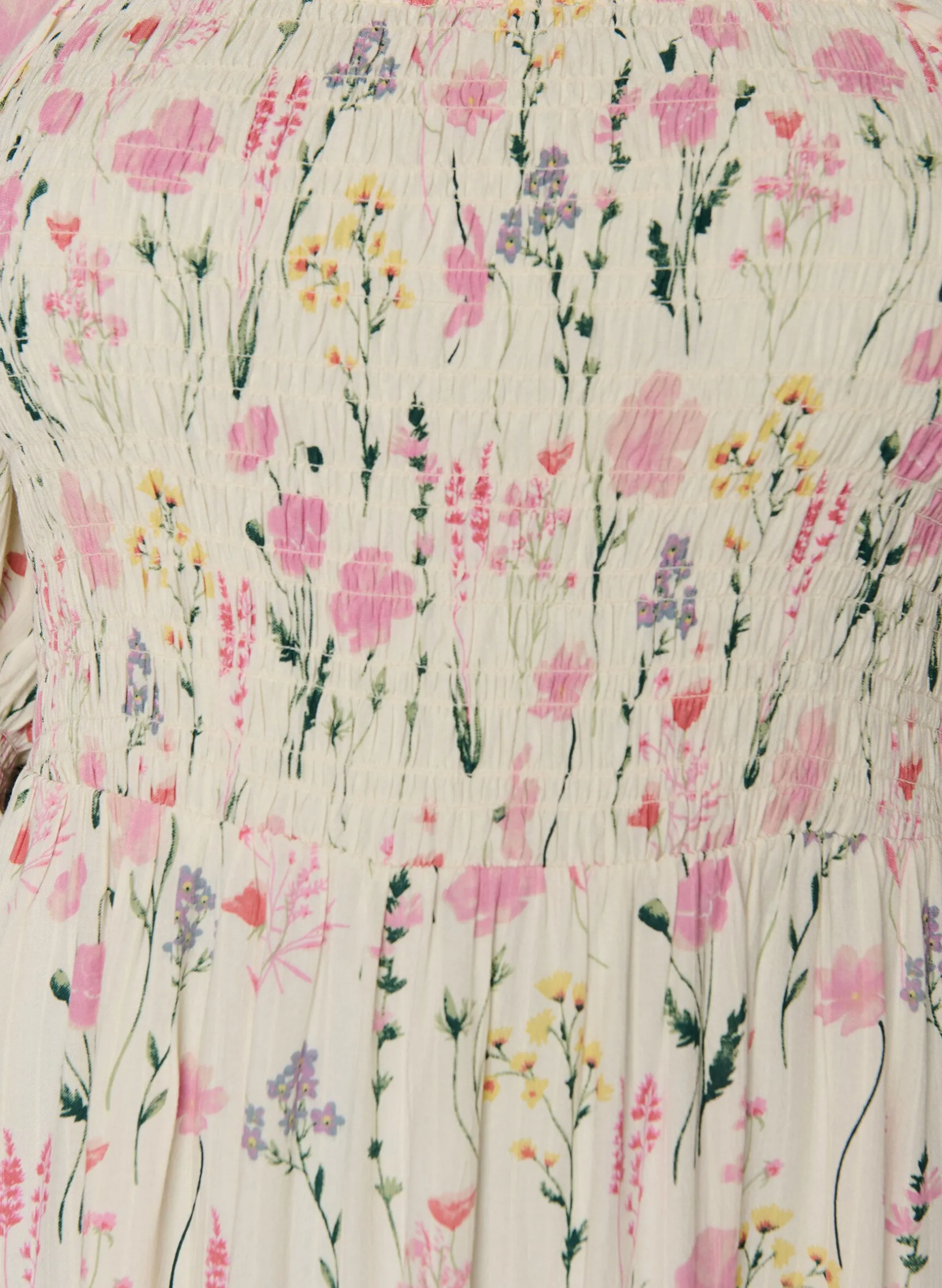 Geblümtes Sommerkleid aus Viskose