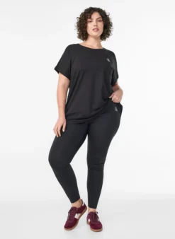 Gekürzte Basic-Trainingsleggings