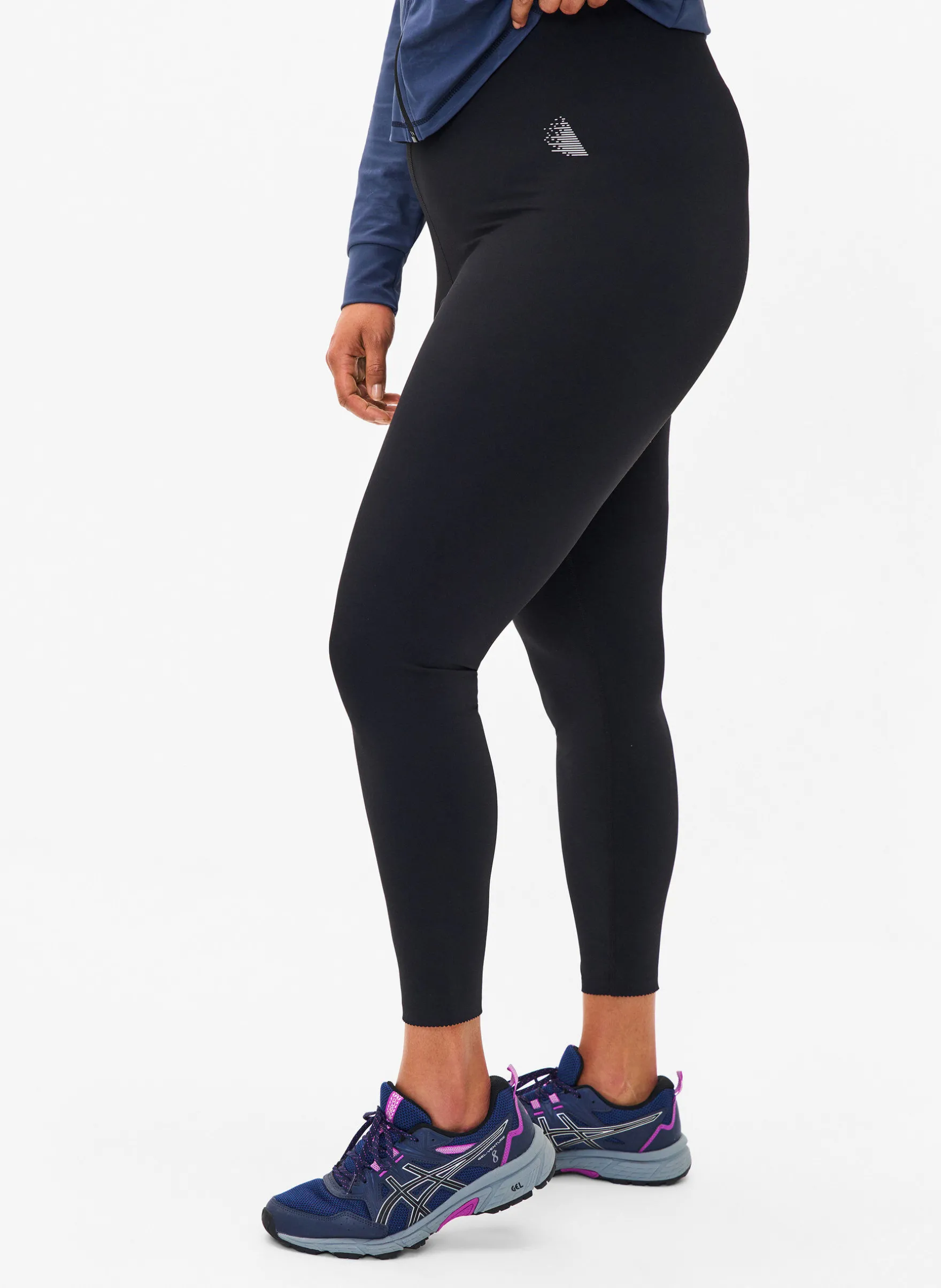 Gekürzte Trainingsstrumpfhose mit Tasche