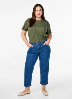 Gekürzte Vera Jeans mit geradem Bein