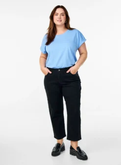 Gekürzte Vera Jeans mit geradem Bein