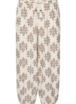 Gemusterte Ballonhose mit hoher Taille