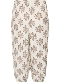 Gemusterte Ballonhose mit hoher Taille