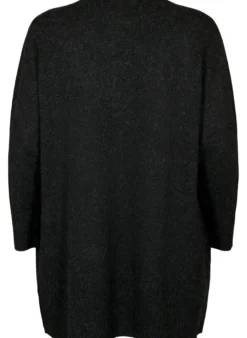 Gemusterter Strickcardigan mit Taschen