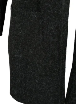 Gemusterter Strickcardigan mit Taschen
