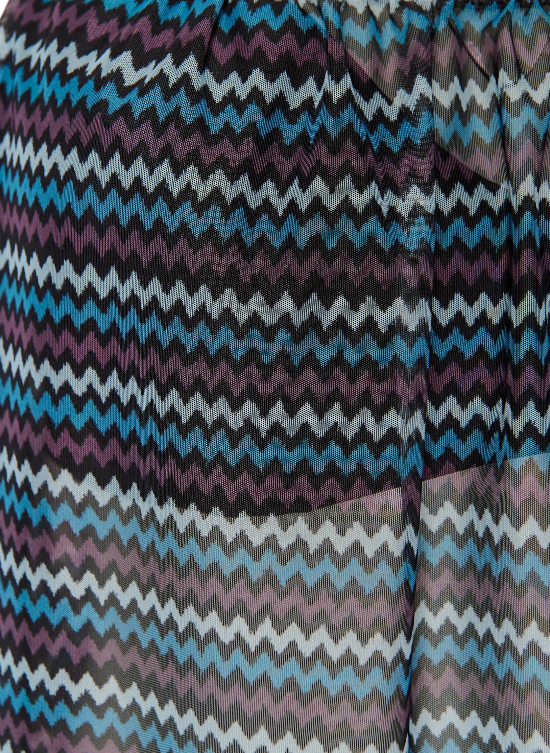 Gemustertes Tankini-Top mit Bügel und überkreuzten Trägern