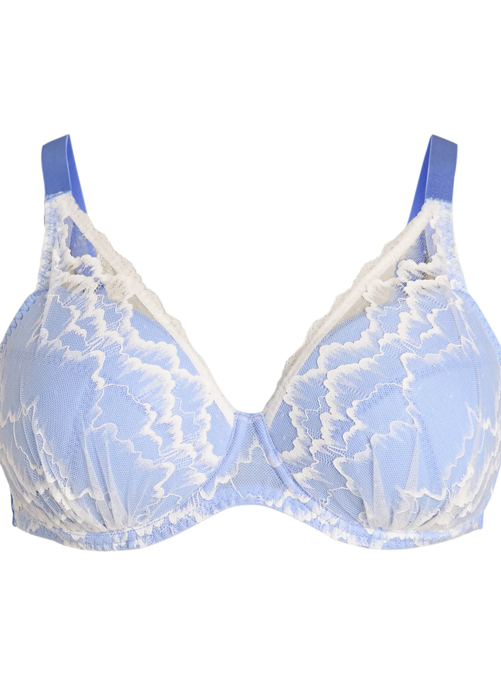 Gepolsterter BH mit Spitze und Mesh