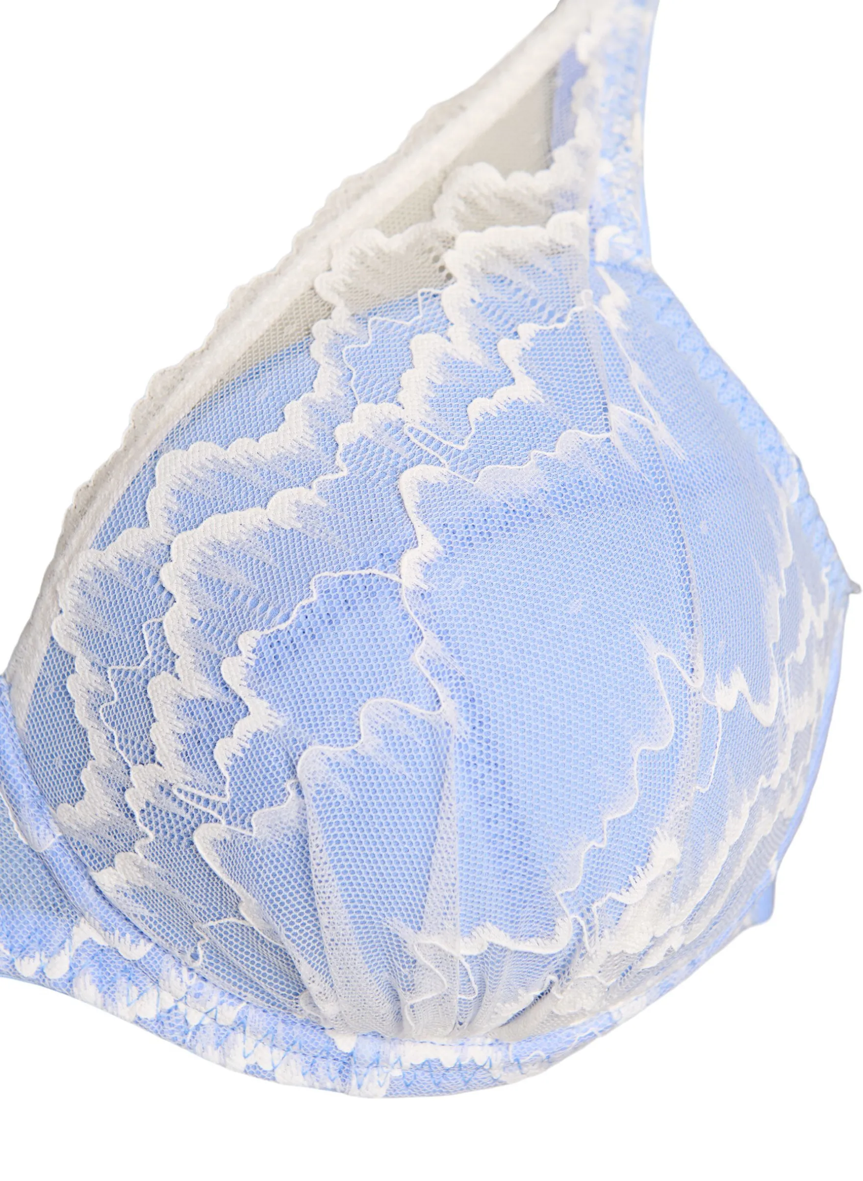 Gepolsterter BH mit Spitze und Mesh
