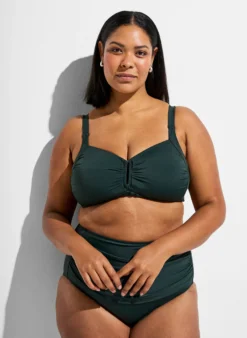 Gepolstertes Bikini Top mit Ringdetail