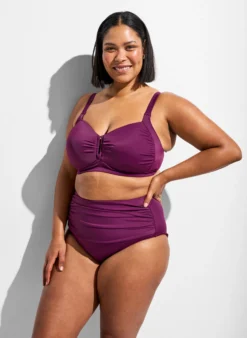 Gepolstertes Bikini Top mit Ringdetail
