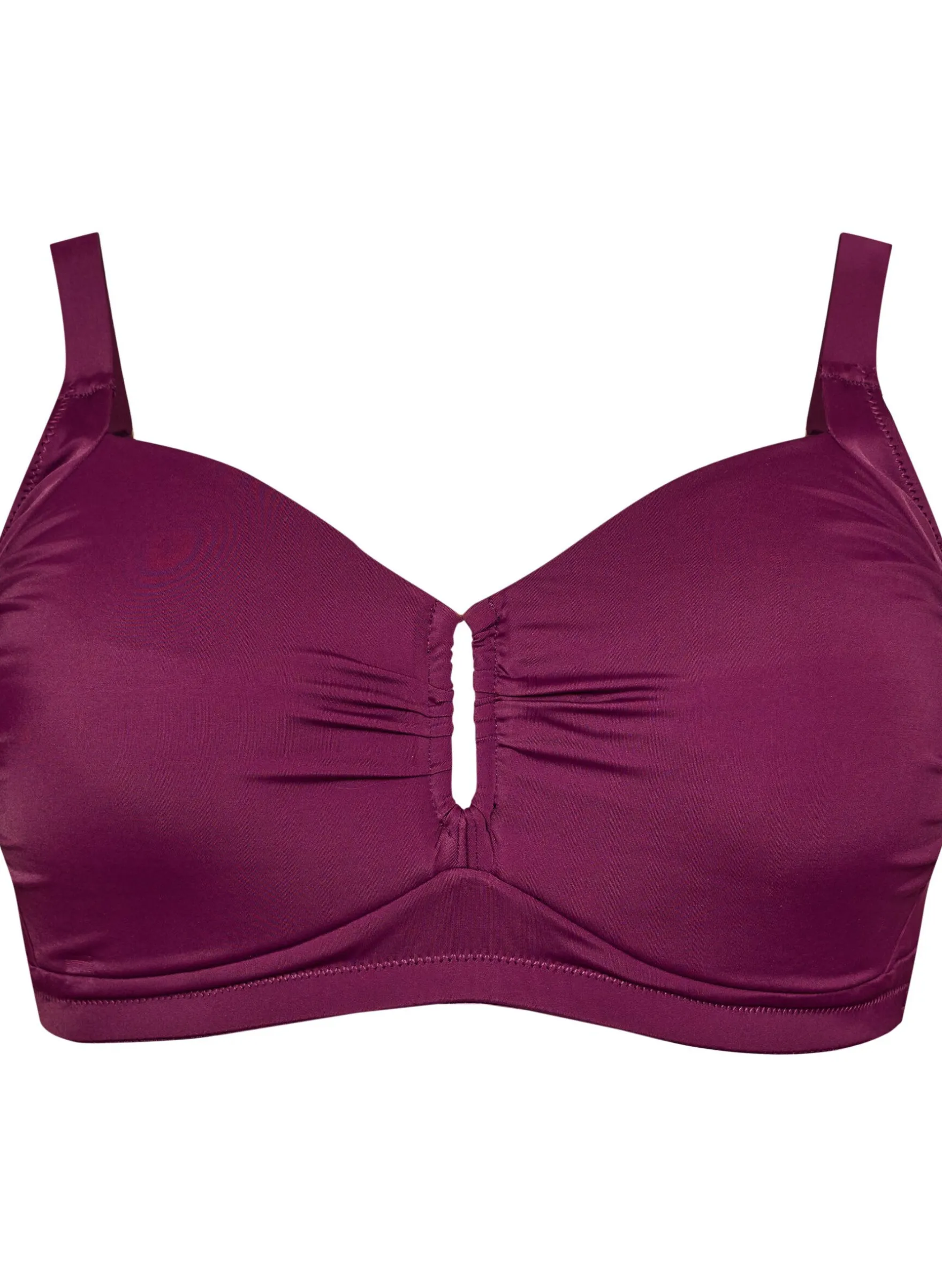 Gepolstertes Bikini Top mit Ringdetail