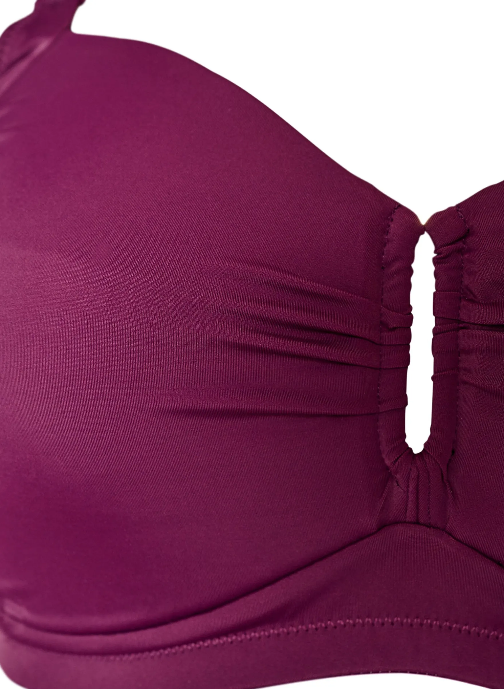 Gepolstertes Bikini Top mit Ringdetail