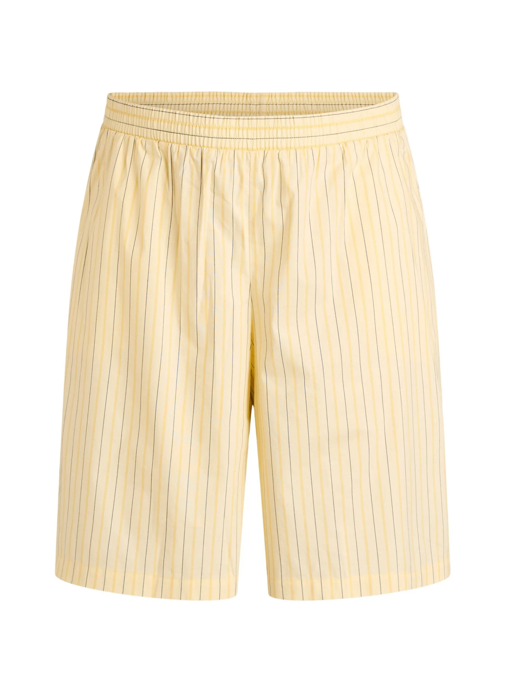 Gestreifte hoch taillierte Shorts mit lockerer Passform