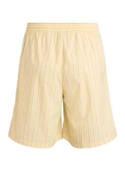 Gestreifte hoch taillierte Shorts mit lockerer Passform