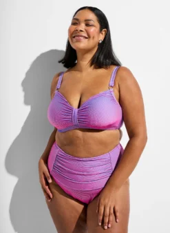 Gestreiftes Bikini-Top mit Bügel