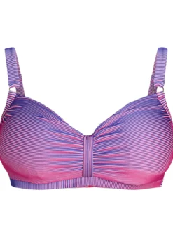 Gestreiftes Bikini-Top mit Bügel