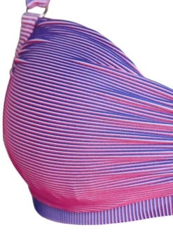 Gestreiftes Bikini-Top mit Bügel