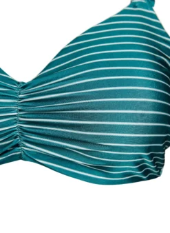 Gestreiftes Bikini Top mit herausnehmbarer Wattierung