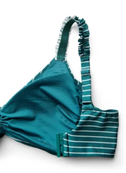Gestreiftes Bikini Top mit herausnehmbarer Wattierung